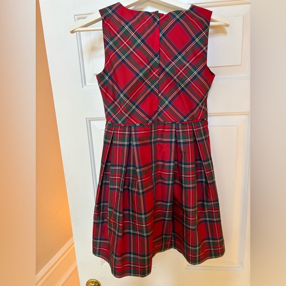Vineyard Vines Jolly Plaid Dress Calypso Red Holiday Christmas Girl's 12 - Picture 4 of 7